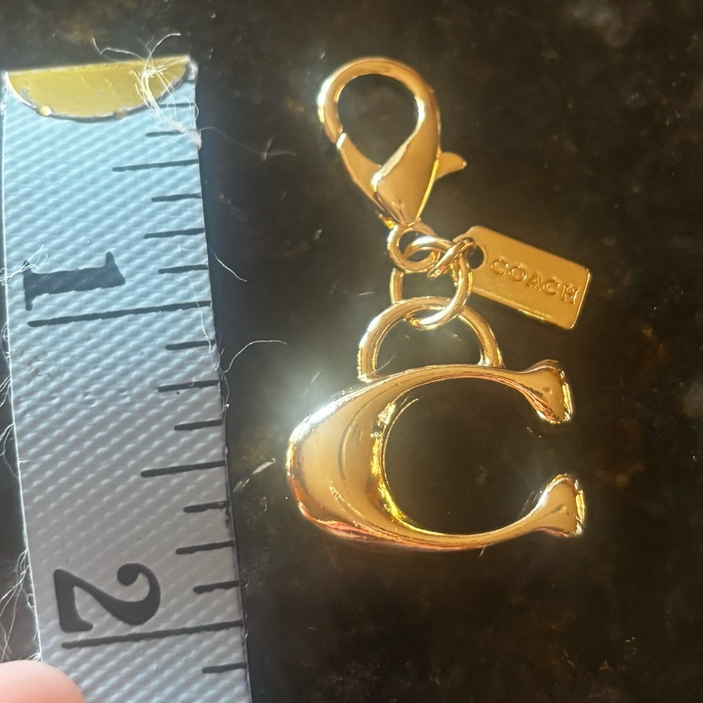 Coach Gold Keychain Charm / Bag Charm - Picture 2 of 3